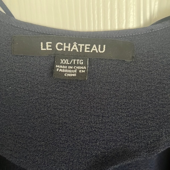 Le Chateau - Waterfall/shawl navy blue blazer - Picture 2 of 2